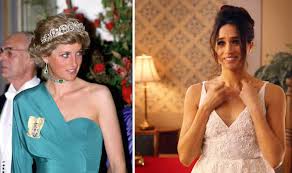 The lotus flower tiara, which was made from a necklace king. Meghan Markle Prince Harry Wedding Meghan Could Wear Princess Diana S Tiara Royal News Express Co Uk