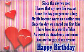 Happy Birthday Post For My Boyfriend Birthday Poems For Boyfriend Birthday Poems For Boyfriend Happy Birthday Love Quotes Birthday Wishes For Boyfriend