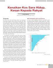 Bagi yang biasa berbelanja, mereka akan terasa kerana daripada jumlah wang dibawa, apa yang dibawa pulang selalunya lebih sedikit kuantitinya daripada biasa. Kenaikan Kos Sara Hidup Kesan Kpd Rakyat Pdf Kenaikan Kos Sara Hidup Kesan Kepada Rakyat Julizah Sabstu Maktab Koperasi Malaysia Cawangan Selatan Course Hero