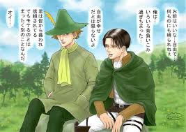 にいに〜(ω*) on X: マブダチのスナフキンと語り合う兵長リクです🍄ん〜難しい🤔 t.cozitZFGr1HS   X