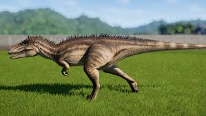 Carcharodontosaurus Jurassic World Evolution Wiki Fandom In 2020 Jurassic World Jurassic Park World Prehistoric Creatures