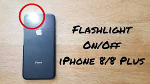 How To Turn Flashlight On Off Iphone 8 8 Plus Youtube