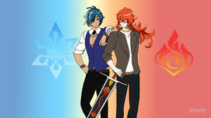 Kaeya And Dulic With Formal Clothing 3 Genshin Impact Official Community