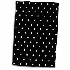 Black And White Polka Dot Hand Towels Symple Stuff Lillis Retro Dotty Spotty Hand Towel Colour Yellow In 2020 Hand Towels Towel Set Hand Towel Sets