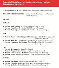 Gcarian » informasi » senarai menteri kabinet malaysia terkini 2020 perikatan nasional. Senarai Penuh Menteri Kabinet 2018 Ameno World