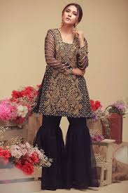 Black And Gold Party Dress Pakistani Pakistani Wedding Party Dress In Black Gold Work Embellished With Pure Dabka Zari Nagh Pearls Dresses Long Skirt And Top Eastern Dresses