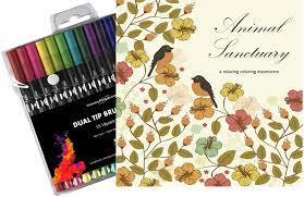 Cheap art markers, buy quality education & office supplies directly from china suppliers:24 colors bullet journal this product belongs to home , and you can find similar products at all categories , education & office supplies , writing & correction supplies , markers & highlighters , art markers. 15 Coloring Markers For Adults 24 Page Coloring Book Japanese Markers Dual Tip Brush Marker Pens Blending Markers Calligraphy Pens Perfect Stocking Stuffer In Neatly Packaged Gift Box