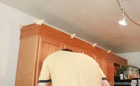 Upgrade Oak Kitchen Cabinets Crown Moldings Install Kitchen Cabinet Crown M Kitchen Cabinet Crown Molding Crown Molding Kitchen Crown Moulding Kitchen Cabinets