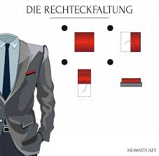 Das einstecktuch wie eine raute auf den tisch legen. Anleitung Einstecktuch Falten Rechteckfaltung Herrenmode Blog Krawatte Net
