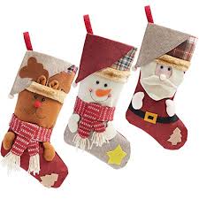 When the stockings are hung by the chimney with care, it's time to fill them up! Orsja Christmas Stocking Personalized Christmas Candy Stocking Set Of 3 For Christmas Decorations Flamezone Marketplace