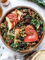 Nutty Harvest Honeycrisp Kale Salad Recipe Kale Salad Healthy Recipes Healthy