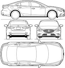 Mazda 6 Blueprint Concept Car Design Car Drawings Blueprints