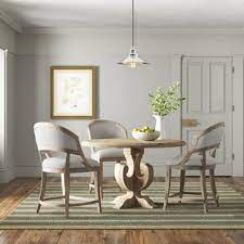 The rustic industrial style of this kitchen table and chairs set will give your dining space a simple elegant look. Farmhouse Rustic Grey Kitchen Dining Sets Birch Lane