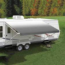We offer a large selection of colors and sizes to fit your awning needs. Caravansplus Carefree Fiesta Awning 14ft Silver Shale Fade