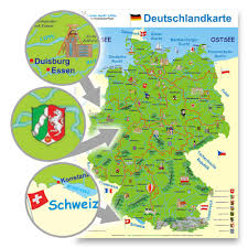 Es hat eine fläche von 357.104 km² und eine einwohnerzahl von ca. Deutschlandkarte E Z Verlag Gmbh