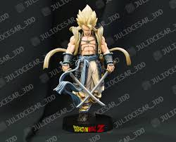 The samurai fan man is based upon a samurai but his counterpart, dora kinkaku, is based upon the character jin jao aka the golden horned king from journey to the west which is why he has that comically sized battle fan. 3d Printable Model Dragon Ball Shogun Gogeta Cgtrader