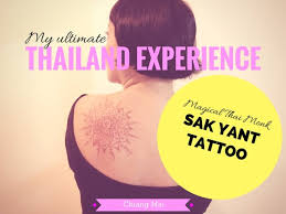 The unalome with lotus tattoo is a very popular way to get this tattoo. How To Boost Your Life With A Sak Yant Tattoo From Thailand Teacake Travels