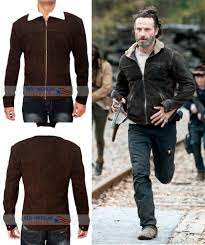 Rick Grimes Jacket The Walking Dead Leather Jacket Jackets Leather Jacket Celebrity Jackets
