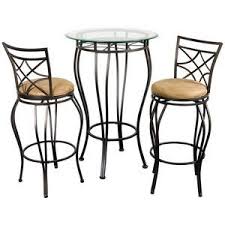 Hazelwood Home 3 Piece Pub Table Set Walmart Com Pub Table And Chairs Pub Table Sets Metal Pub Table