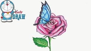 How To Draw Butterfly On The Flower Step By Step Youtube Choose your size of art work from the drop down menu to the right. how to draw butterfly on the flower step by step