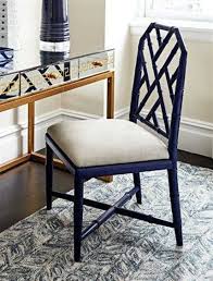 Beckie navy blue luxury velvet dining chair. Bungalow 5 Jardin Navy Blue Dining Side Chair Bunjar55008