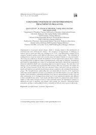 Biom's r&d endeavor can also inspire and attract more collaboration. Pdf Cost Effectiveness Of Antihypertensive Treatment In Malaysia