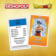 Black star dragon ball saga skill, place this card in its owner's drop area : Monopoly Dragon Ball Super The Op Games
