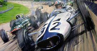 1929-1969 F1 Prints Paintings Auto Racing Art Racing Artwork Motorsport Art