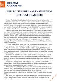 So often i look to my own. Reflective Journal Samples Refjournal Profile Pinterest