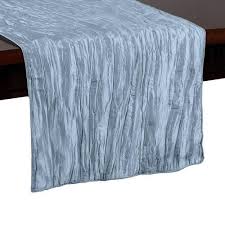 Crinkle Taffeta Light Blue Table Runner Blue Table Runner Ultimate Textile Linen Table Runner