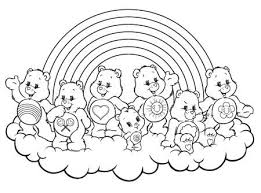 Caring On A Cloud Bear Coloring Pages Coloring Pages Cute Coloring Pages