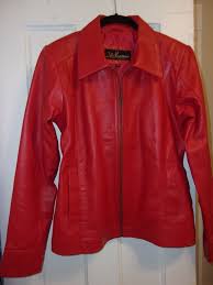 Women S Leather Jacket Wc Stern Size M Genuine Leather Long Sleeve Red Fashion Clothing Shoes Accessories Leather Jackets Women Jackets Leather Jacket