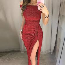 Profitez de robes moulantes longues ou robes moulantes courtes dans différents coloris. Femmes Encolure Haute Slit Robe Moulante A Manches Courtes Robes Rouge Rouge Cdiscount Pret A Porter