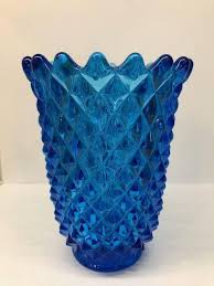 Imperial Glass Company Royal Blue Vase Vintage Diamond Etsy Imperial Glass Antiques For Sale Vintage Finds