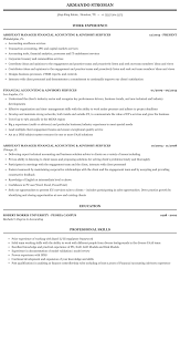 Contribute to cherrybug68/resume development by creating an account on github. Financial Accounting Advisory Services Resume Sample Mintresume
