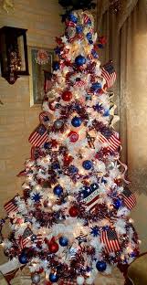 Red White Blue Xmas Tree Christmas Tree Themes Patriotic Christmas Tree Patriotic Christmas
