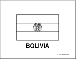 The 10th star symbolizes the. Flag Bolivia B W Printable Blackline Flag Bolivia Flag Flag Template Flag Coloring Pages