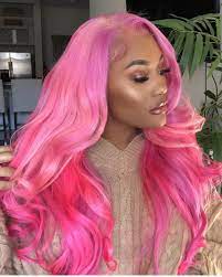 Pink Weave Hairstyles With Color Full Lace Wigs For Black Women Hair Inspiration Long Hair Styles Hair