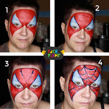 Spiderman images spiderman face spiderman cards spiderman marvel marvel avengers spider man party spiderman coloring birthday card template superhero cake. Easy Spiderman Face Paint Videos Tutorials Facepaint Com