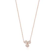 Striking pendants, chains, charm necklaces and more—our range of exquisitely crafted necklaces are made for turning heads, whether layered together or worn solo. Tiffany Paper Flowers Pave Diamond Flower Pendant In 18k Rose Gold Tiffany Co