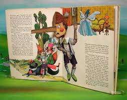 Pinocchio 1967 Children S Pop Up Book Pog 4 Children S Pop Up Books Pop Up Book Montessori Art