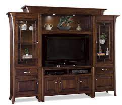 All finished in high gloss or wood grain optic surfaces manufactured from mdf. Ensenada Entertainment Center From Dutchcrafters Amish Furniture