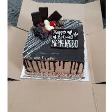 Kertas karton / buku gambar • brownies • buttercream • fondant • pewarna makanan • piping • gunting • roolpin. Birthday Cake Kue Cokelat Ulang Tahun Coklat Kue Ultah Cokelat Blackforest Shopee Indonesia