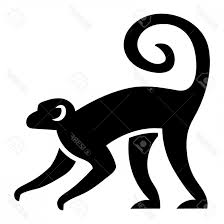 Black And White Monkey Pictures Cute Monkey Vector Photostock Vector Vector Stylized Monkey Illustration Isolated On White Background Monkey Illustration Monkey Art Animal Silhouette