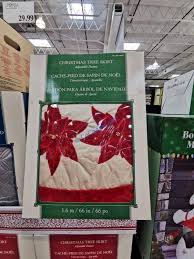 Better than any royalty free or stock photos. Home Kitchen Tree Skirts Gold And Red Costco Adjustable Christmas Tree Skirt