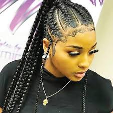 We love this gorgeous style because the braid is woven into the style, not on top of it. Vip Braids Lawrenceville Ga 678 665 3037