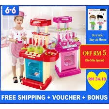 Your little chef will cook up hours of fun with these toy kitchens. Portable Electronic Children Kids Kitchen Set For Cooking Toys Girl Boy Play Set Pink Toys For Girls Mainan Kanak Shopee Malaysia