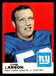 Amazon.com: Football NFL 1969 Topps #106 Greg Larson Ex-Mint NY Giants :  Collectibles & Fine Art