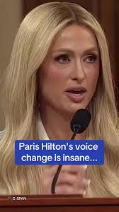 Paris Hilton Voice Change Discussion at US Congress