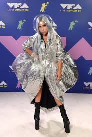 She can officially turn anything into an outfit, whether it's a. Lady Gaga Metallic Dress At The Mtv Vmas 2020 Popsugar Fashion